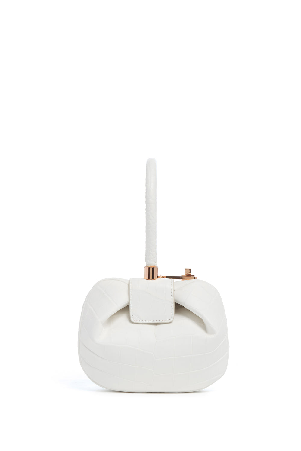 Demi Bag in Ivory Crocodile Leather