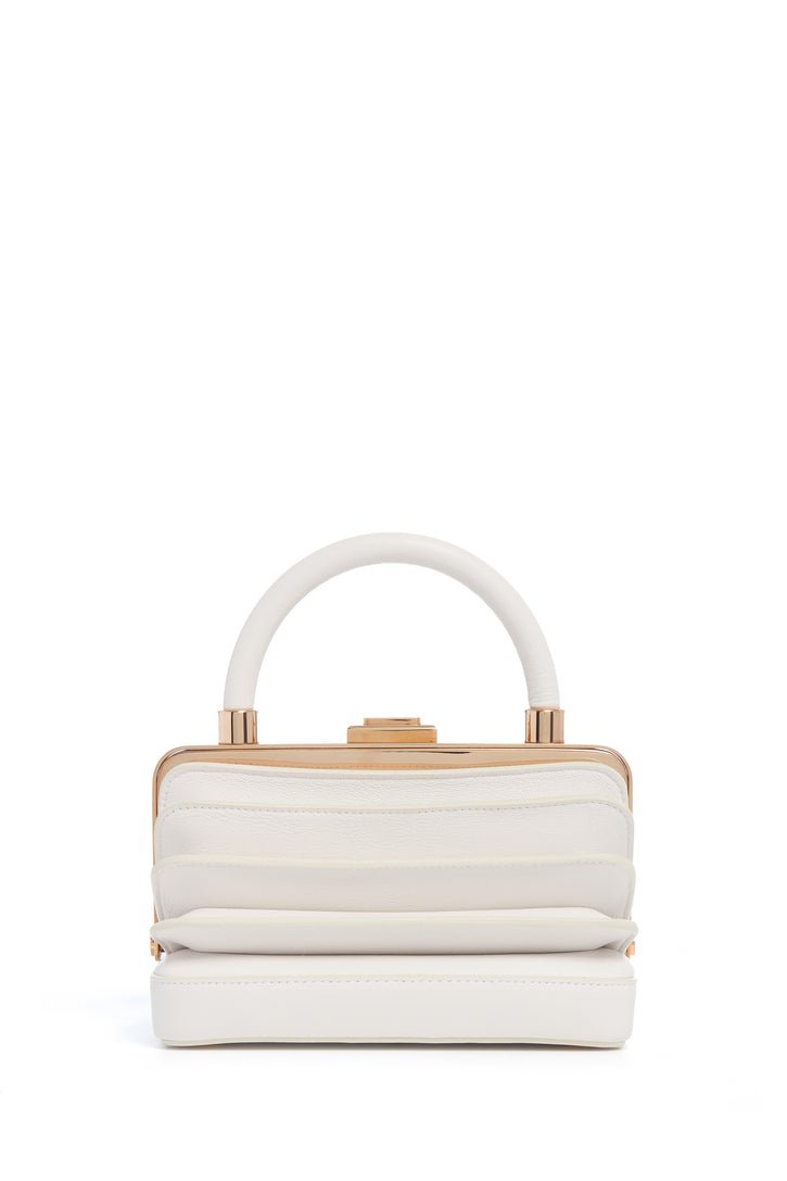 Diana Bag in Ivory Nappa Leather