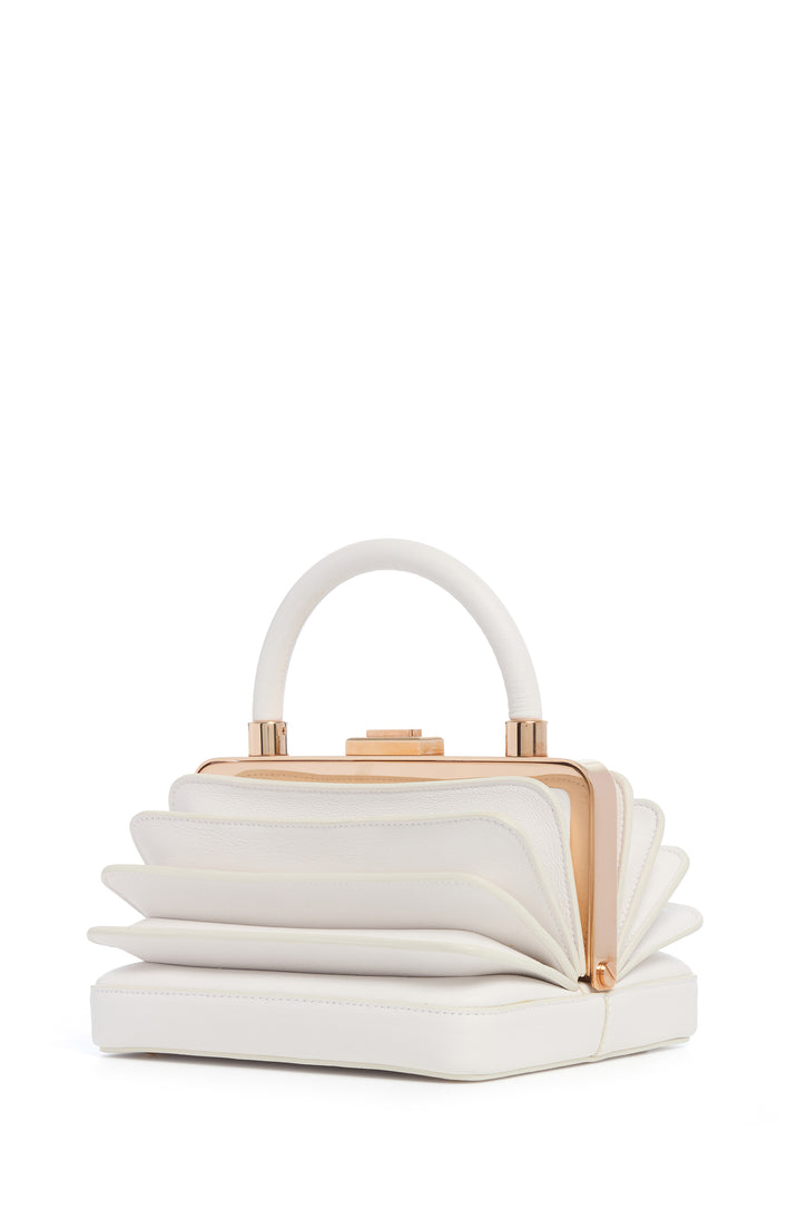Diana Bag in Ivory Nappa Leather