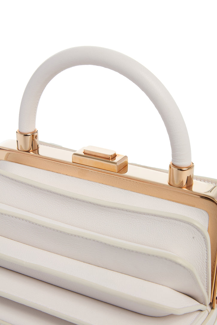 Diana Bag in Ivory Nappa Leather