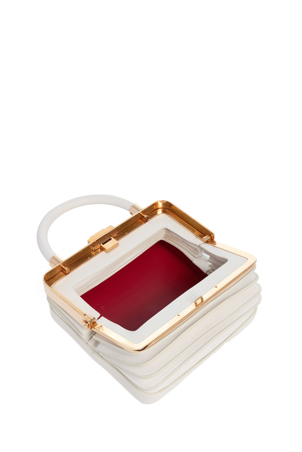 アイボリーナッパレザーのダイアナバッグ