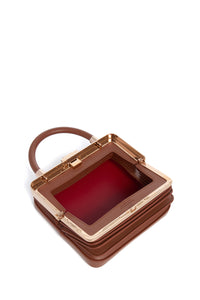 Diana Bag in Cognac Nappa Leather