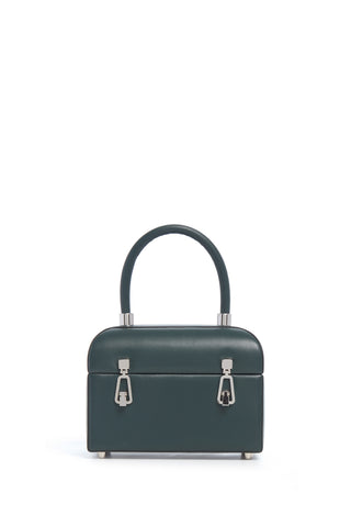 Green Nappa Leather Patsy Top Handle Bag - Front View | Gabriela Hearst