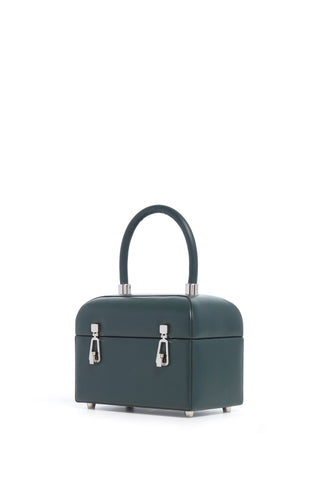 Green Nappa Leather Patsy Top Handle Bag - Side View | Gabriela Hearst