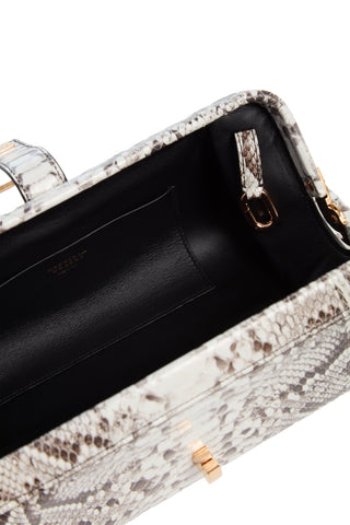 Black White Inversa Python Paola Clutch - Interior Detail | Gabriela Hearst