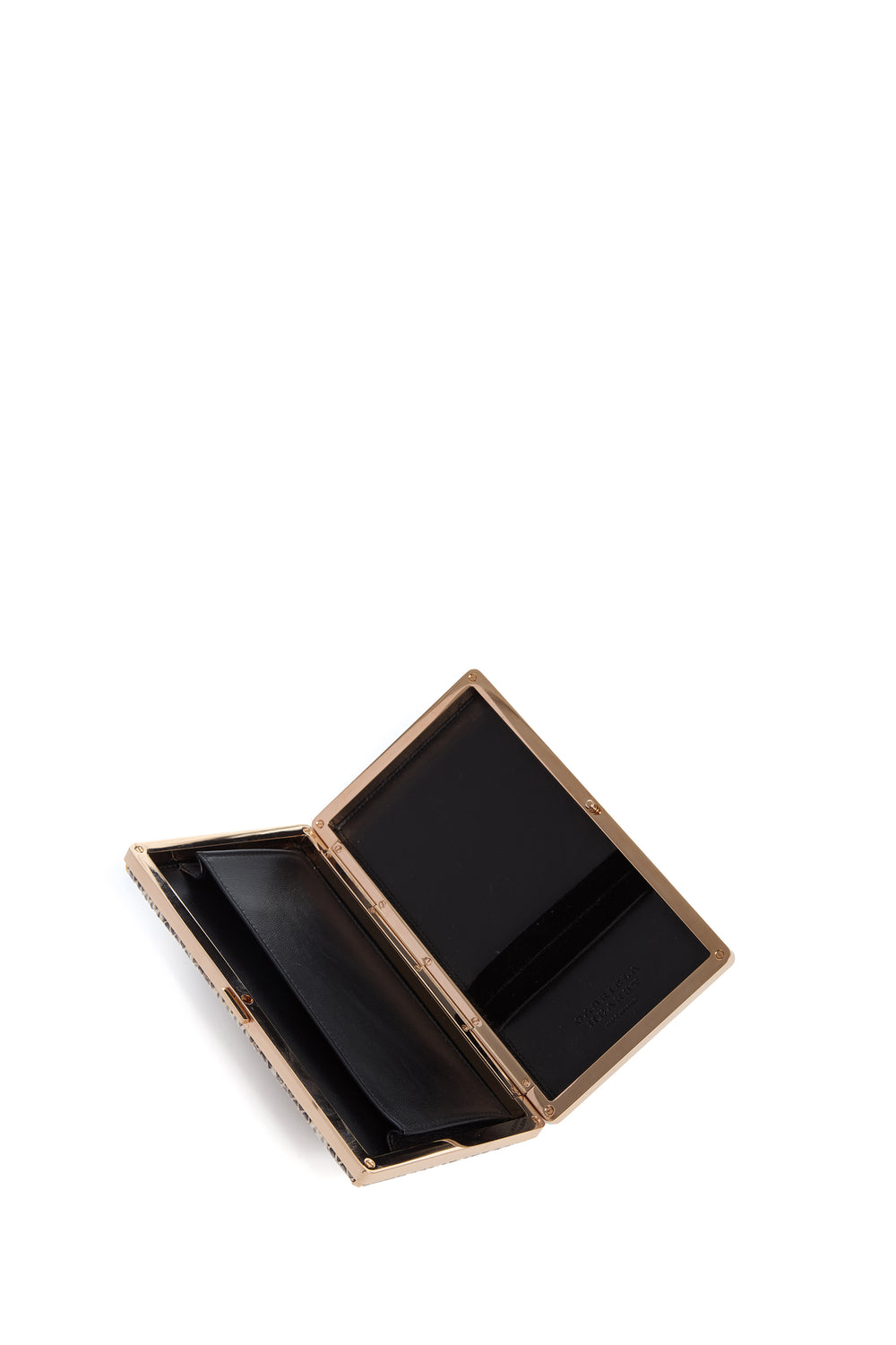 Callas Clutch in Black & White Snakeskin