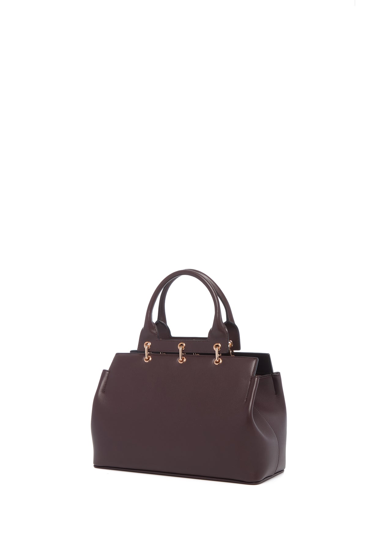 Small Amethyst Bag in Bordeaux Nappa Leather