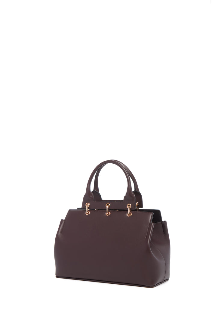 Small Amethyst Bag in Bordeaux Nappa Leather