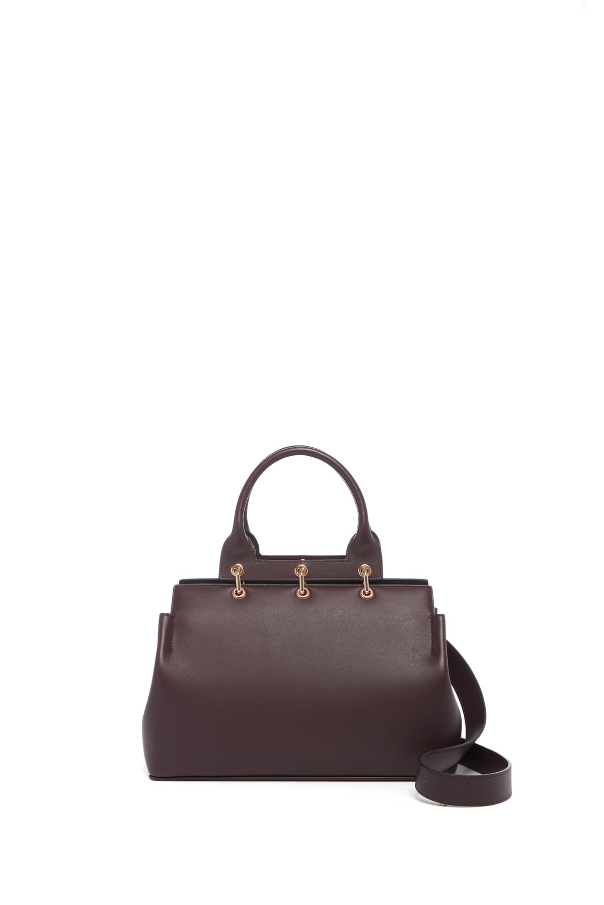 Small Amethyst Bag in Bordeaux Nappa Leather