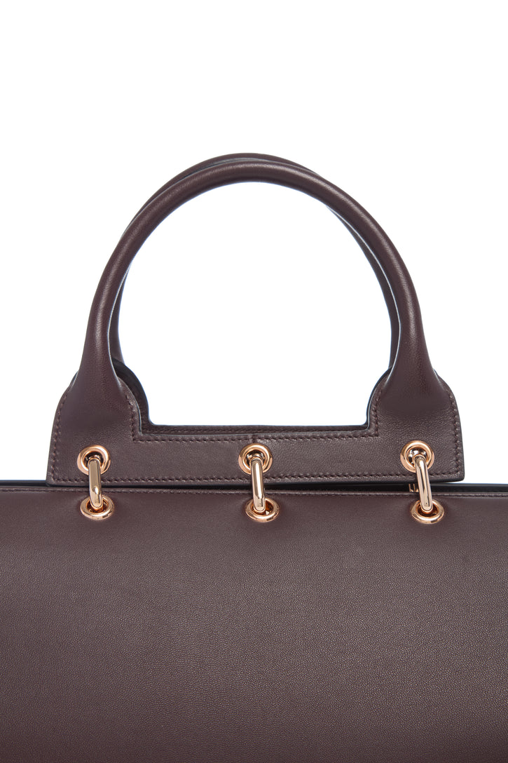 Small Amethyst Bag in Bordeaux Nappa Leather