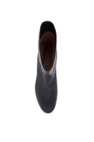 Black Deerskin Tina Ankle Boot - Top Interior View | Gabriela Hearst