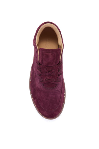 Burgundy Suede Ohio Sneaker - Top Down View | Gabriela Hearst