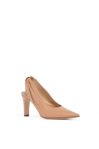 Nude Goat Leather Amari Slingback Pump - Three Quarter View | Gabriela Hearst