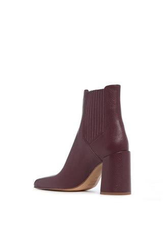 Bordeaux Luke High Heel Boots - Back Side View | Gabriela Hearst