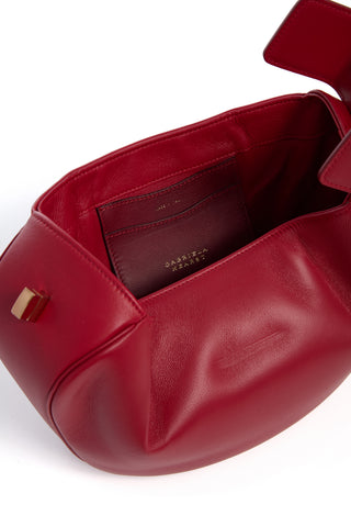 Red Nappa Leather Nina Bag - Interior Detail Open | Gabriela Hearst