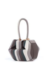 Nina Bag in Multi Stripes Snakeskin & Nappa Leather