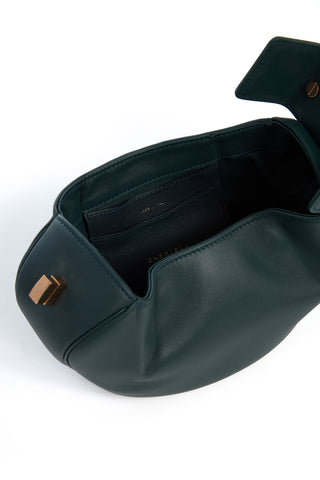 Green Nappa Leather Demi Bag - Interior Detail | Gabriela Hearst