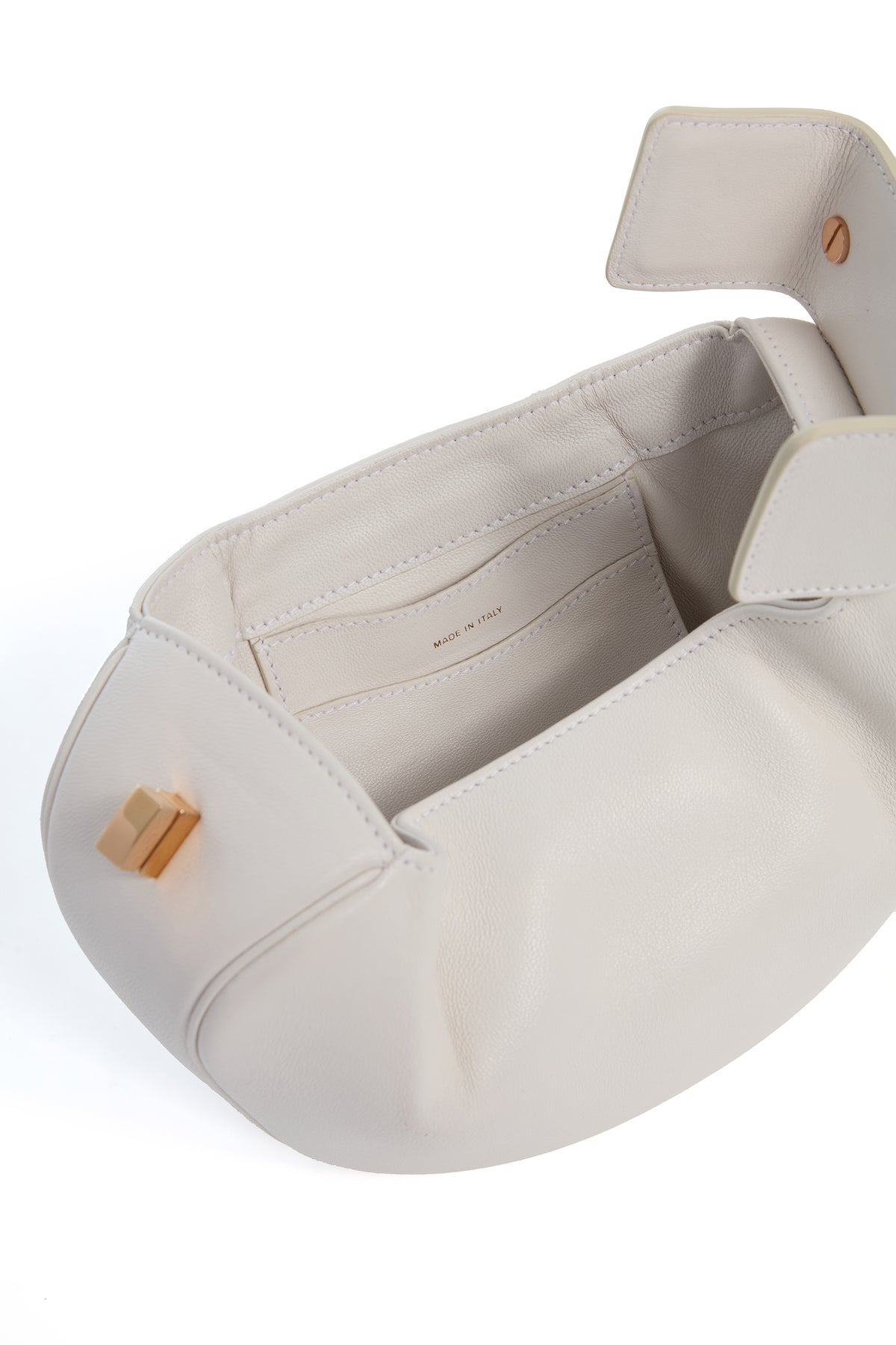 Demi Bag in Ivory Nappa Leather