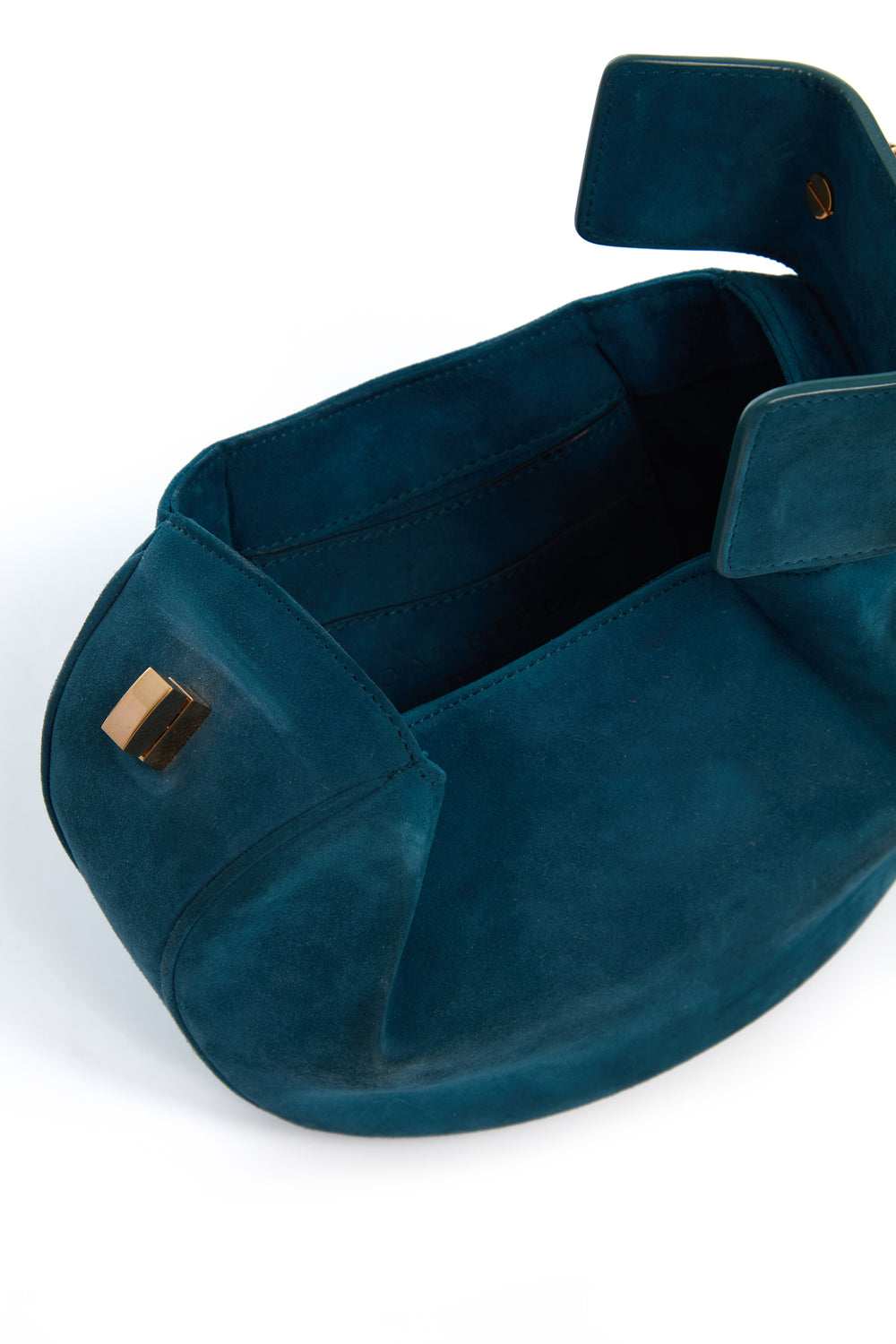 Demi Bag in Teal Suede