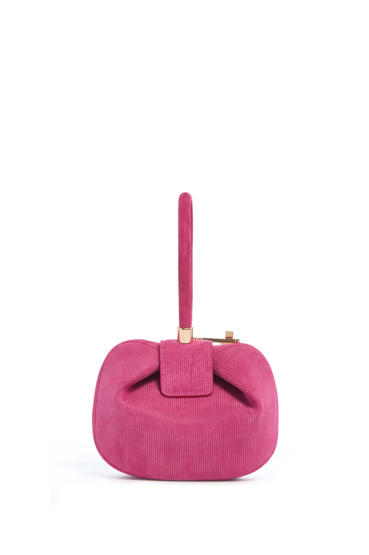 Demi Bag in Fuchsia Suede Corduroy