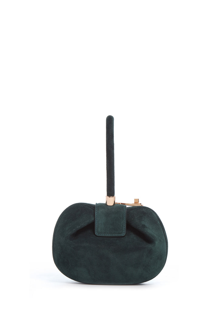 Demi Bag in English Green Suede Corduroy