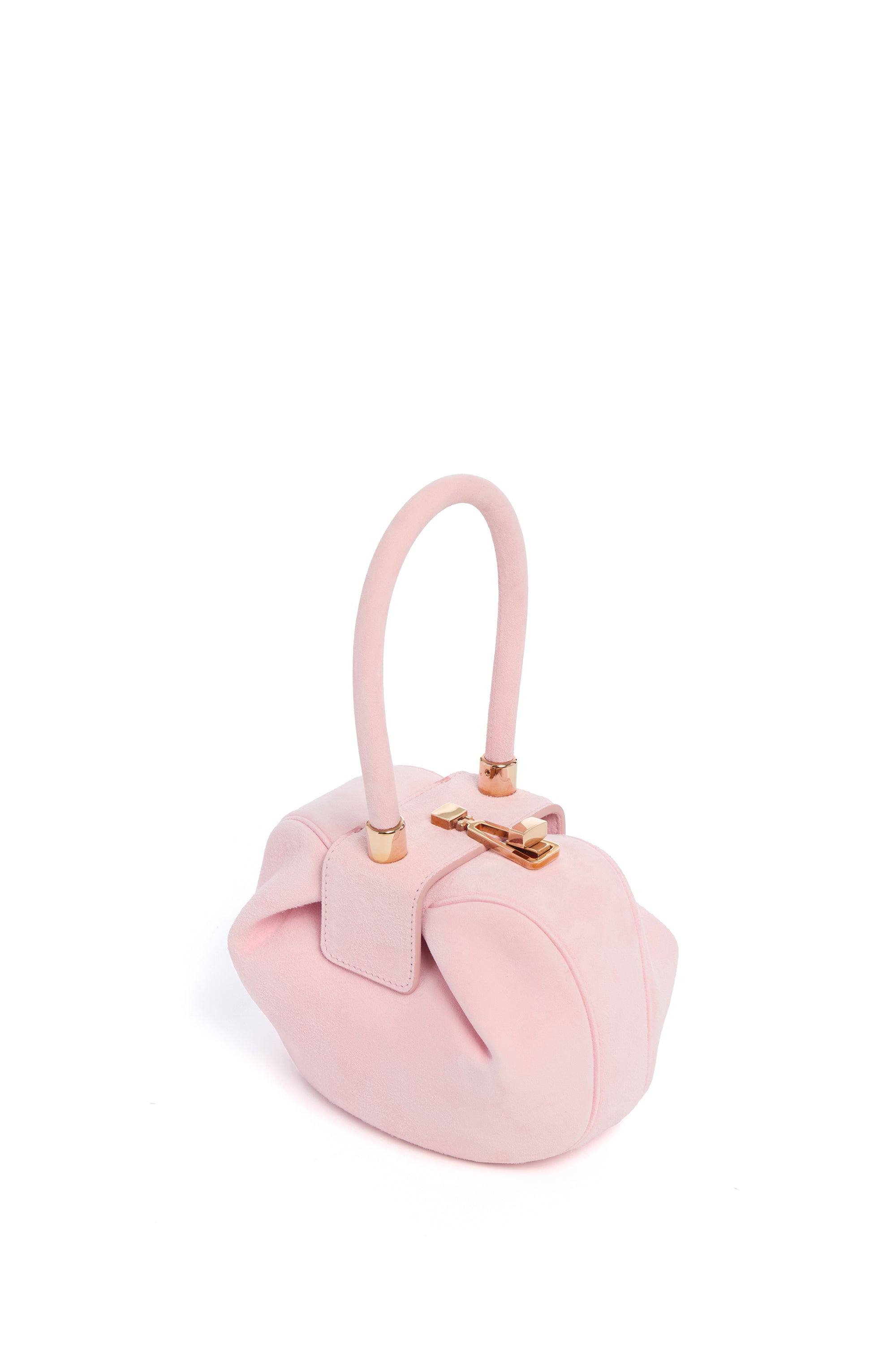 Powder Pink Suede Demi Bag | Gabriela Hearst