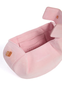 Demi Bag in Powder Pink Suede