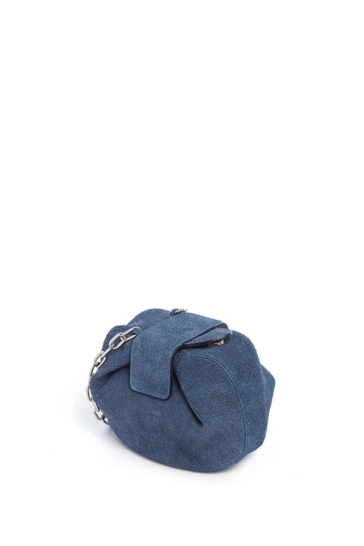 Soft Demi Clutch in Medium Blue Suede Denim – Gabriela Hearst