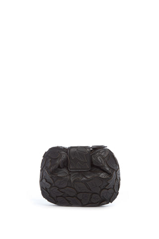 Black Nappa Leather Soft Demi Clutch - Back View | Gabriela Hearst