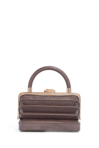 Diana Bag in Charcoal Snakeskin