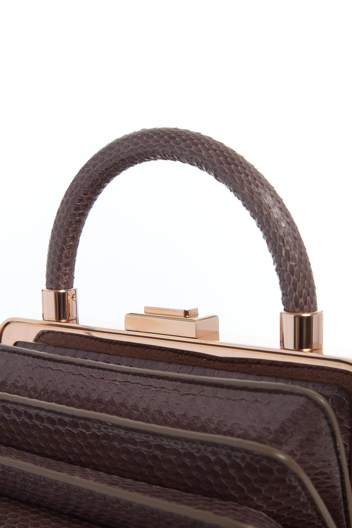 Diana Bag in Charcoal Snakeskin