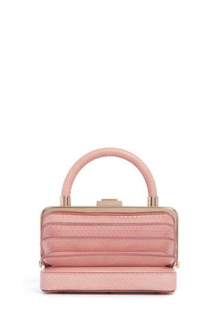 Diana Bag in Pink Snakeskin