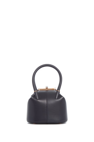 Mini Baez Bag in Navy Nappa Leather