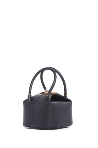 Mini Baez Bag in Navy Nappa Leather