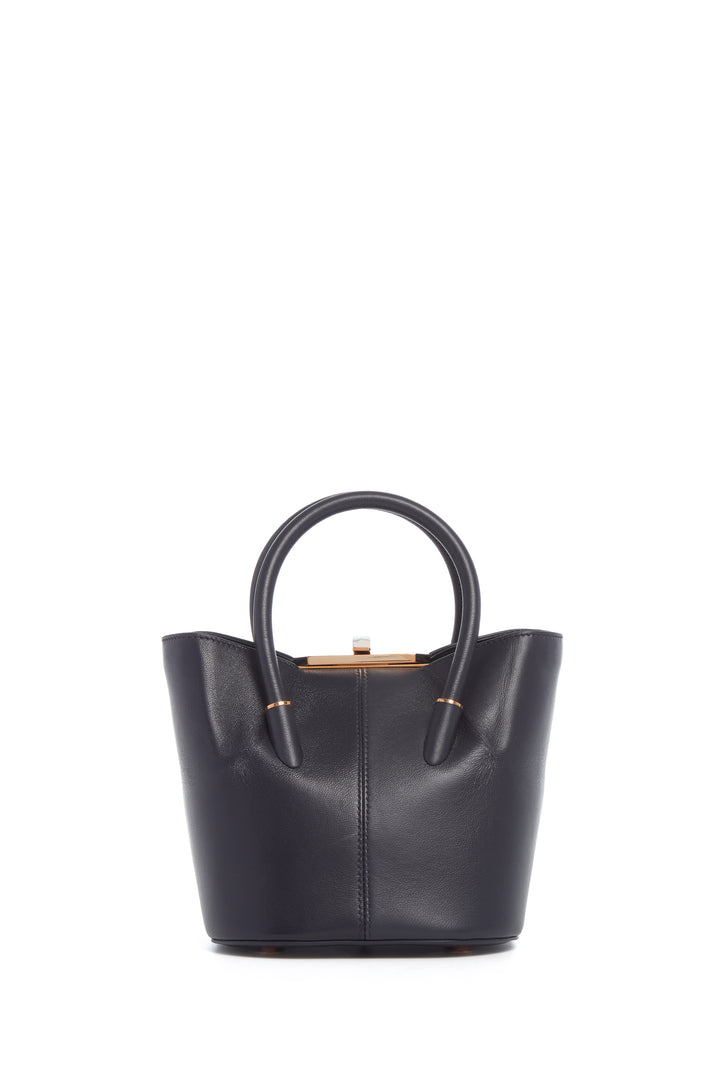 Mini Baez Bag in Navy Nappa Leather