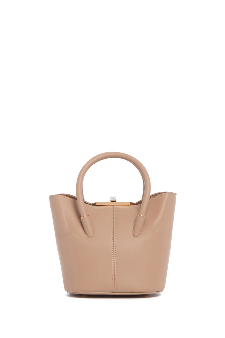 Mini Baez Bag in Nude Nappa Leather