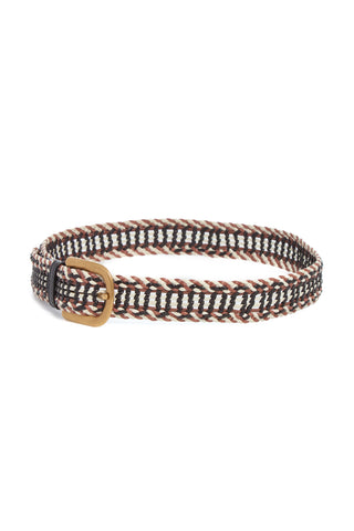 Cognac Multi Sam Braided Belt - Side Profile | Gabriela Hearst