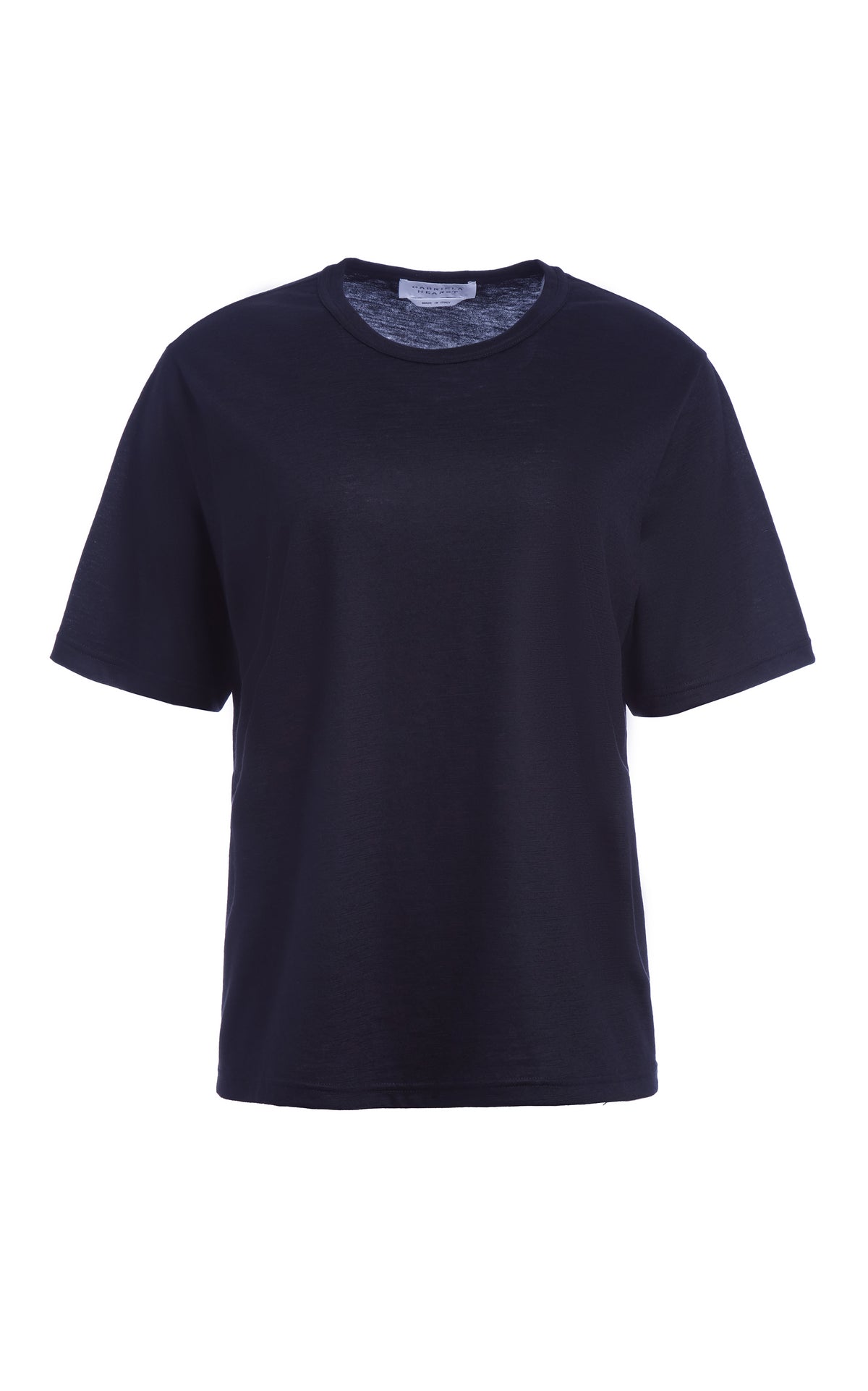 ダークネイビーのカシミアを使用したカービーTシャツ