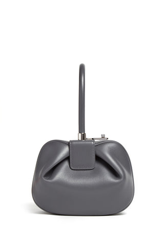 Charcoal Italian Nappa Leather Nina Bag - Front View | Gabriela Hearst
