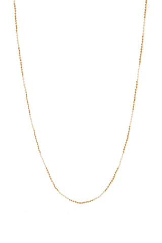 Mia Necklace in 18K Yellow Gold & Natural Saltwater Pearls