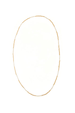 Mia Necklace in 18K Yellow Gold & Natural Saltwater Pearls