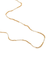 Mia Necklace in 18K Yellow Gold & Natural Saltwater Pearls