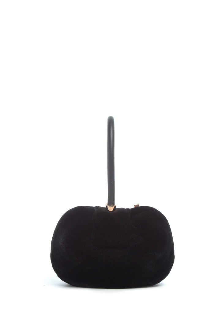 Demi Bag in Black Recycled Fur