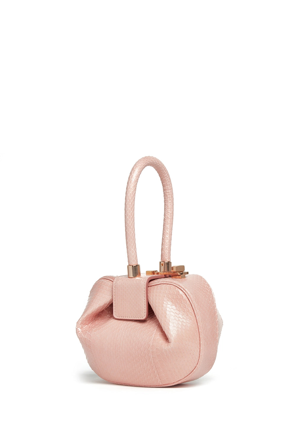 Gabriela Hearst Demi Bag in Pink Snakeskin Pink Os Handbag