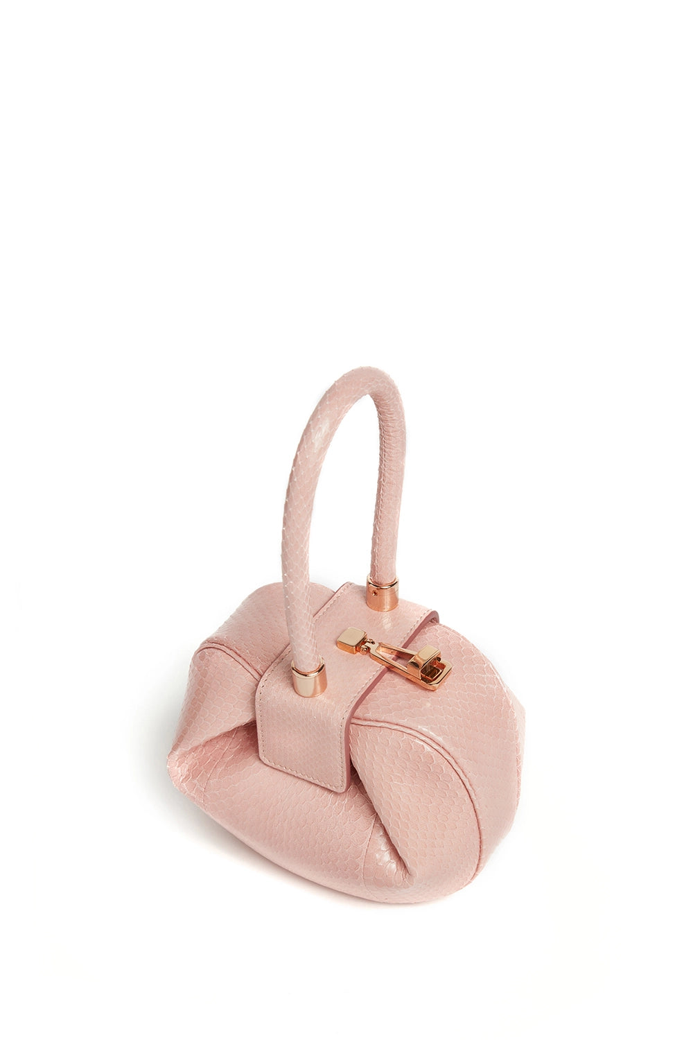 Demi Bag in Pink Snakeskin