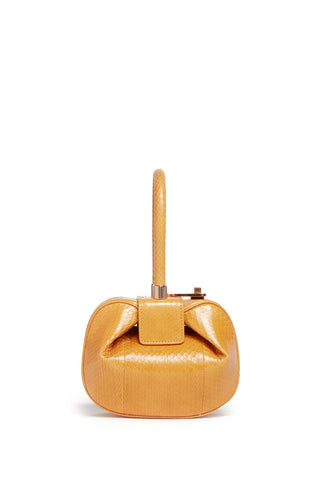 Saffron Snakeskin Demi Bag - Back View | Gabriela Hearst