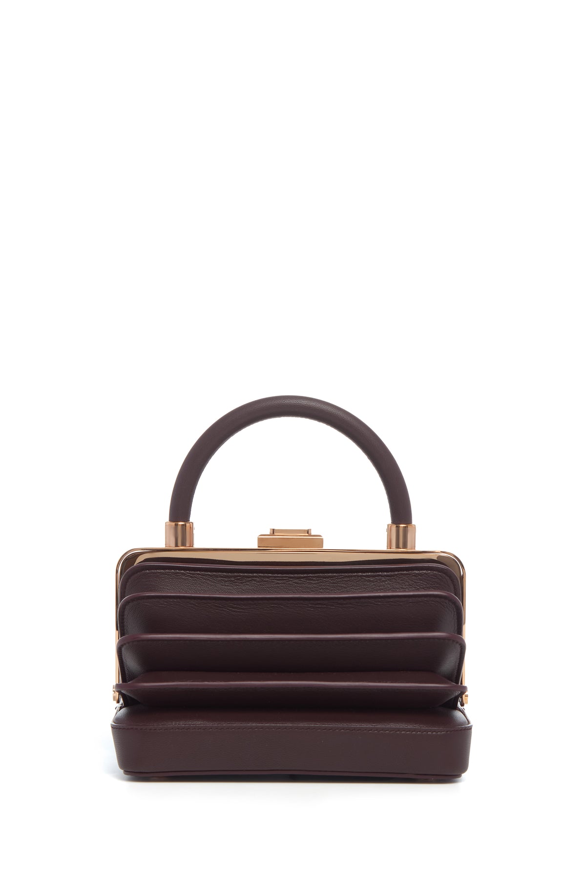Diana Bag in Bordeaux Nappa Leather