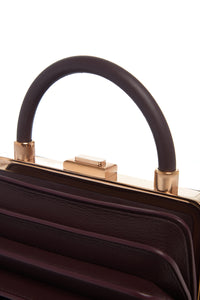 Diana Bag in Bordeaux Nappa Leather