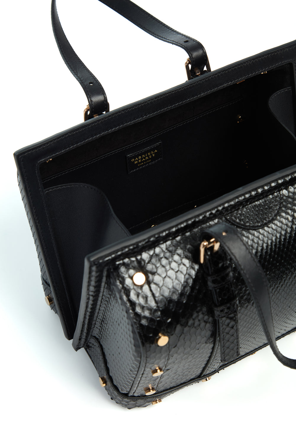 Doctor G Bag in Black Snakeskin