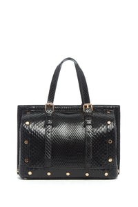 Doctor G Bag in Black Snakeskin